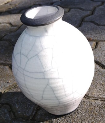 MIYA Raku Ceramic Pottery from Dixon,NM artist signed 8''x6'' Ships Free
