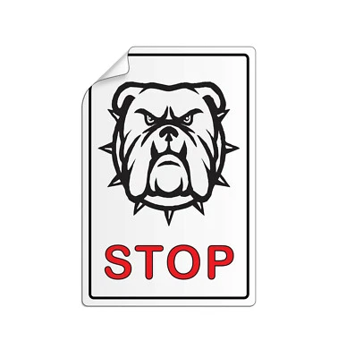 Foilenschild Achtung Hund 130x90 mm Türaufkleber - Bild 1 von 2