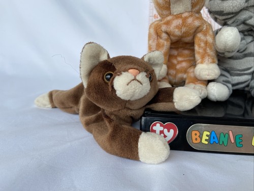 TY BEANIE BABIES • No Hang Tag (Lot of 4 Cats) Amber Snip Prance & Pounce - Picture 2 of 21