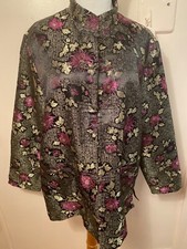 Sale!!!!!women’s “robert Lewis” Silk Jacket Size Extra Large New W/o Tags