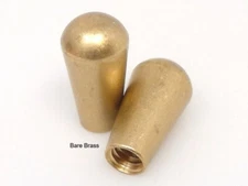 True Custom Shop® Bare Brass Metal Switch Tip for Switchcraft & Gibson USA