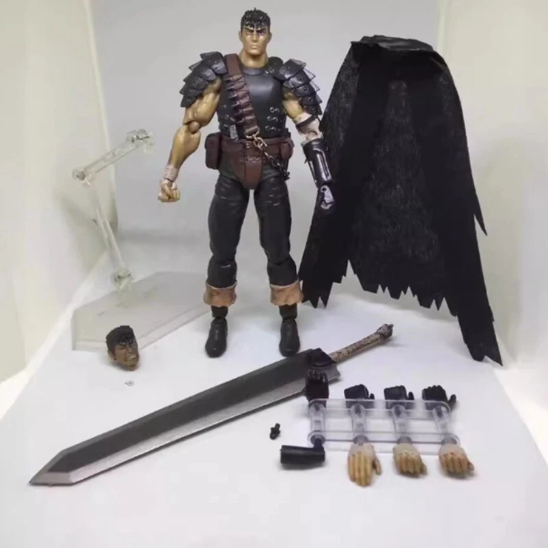 EN NOSOTROS! Berserk Guts Black Swordsman Ver. Figura de acción PVC Figma 359 modelo REGALO Foto 2 de 4