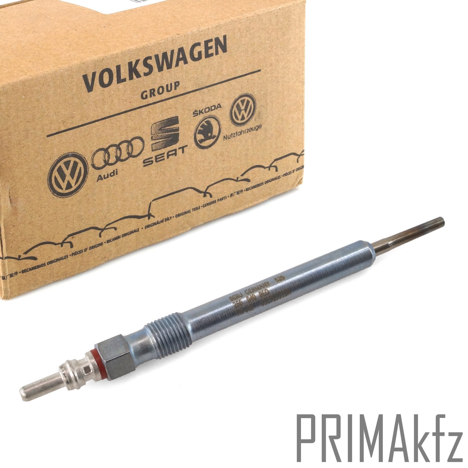 3x Original VW Glow Plugs + BERU Glow Plug 4.4V for Audi Seat Skoda VW Golf 6 7