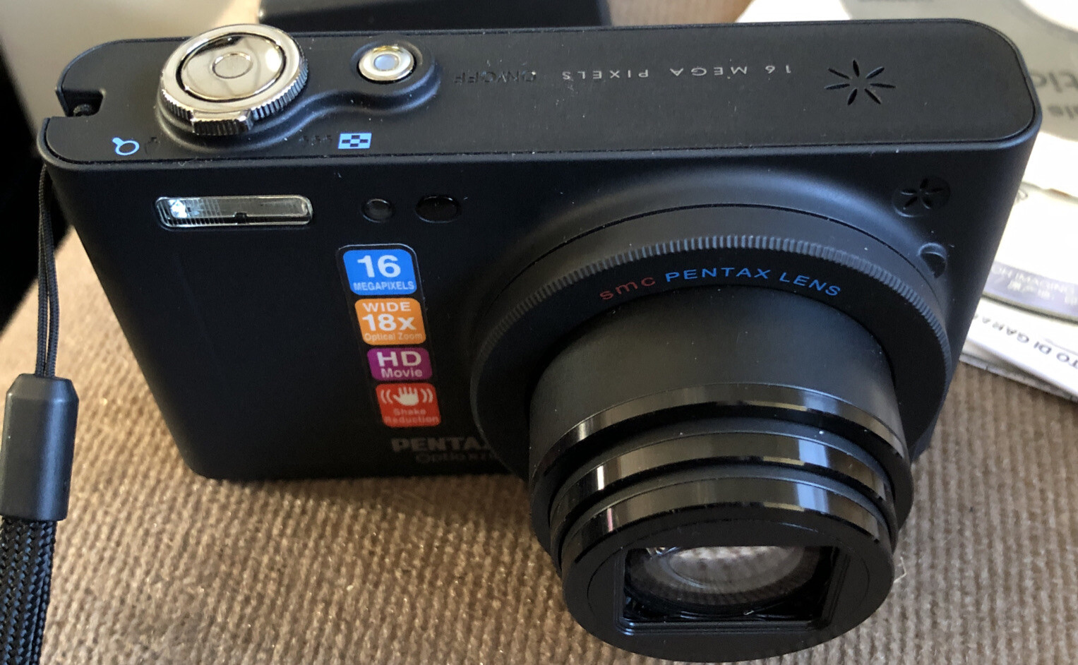 Pentax Digital Camera Optio RZ18 16.0MP Black NEW eBay