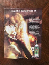 1978 vintage original print ad Wolfschmidt Genuine Vodka