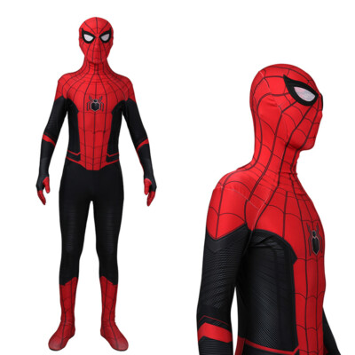 Spider-Man Far From Home Cosplay Jumpsuit Spiderman Adult Kids Hallowee Costume