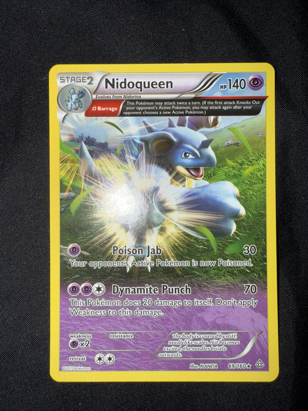 Pokemon Primal Clash Rare Nidoqueen 69/160 CGC 8.5 NM/Mint+