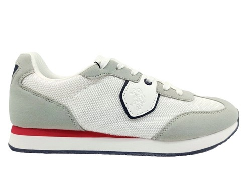 Scarpe da uomo US Polo 4116 sneakers casual sportive basse tempo libero  bianche | eBay