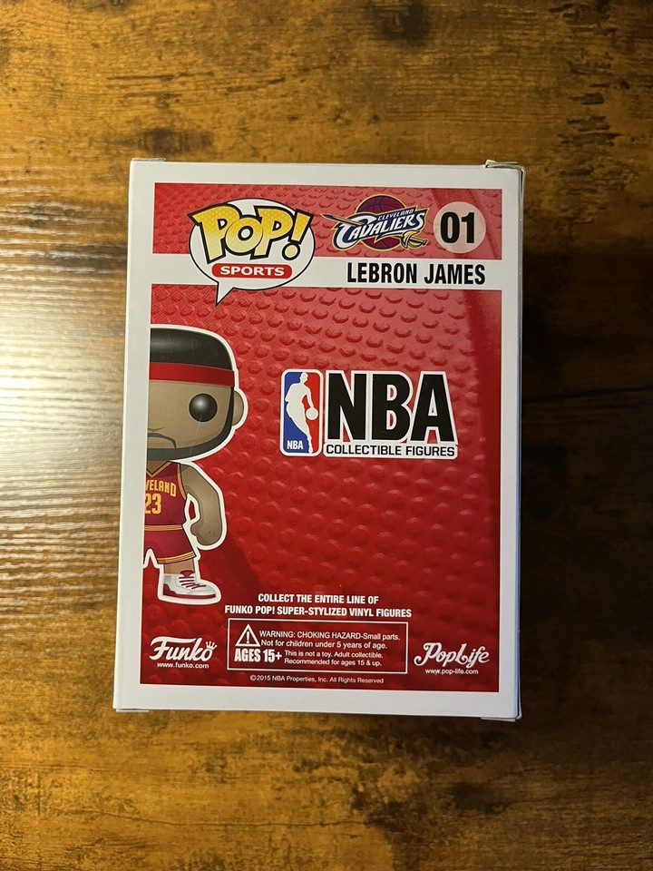 Funko Pop! LeBron James Cleveland Cavaliers 01 Vinyl Figure eBay