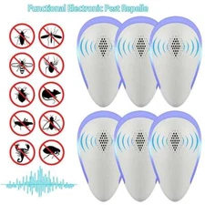 Electronic Pest Reject Control Ultrasonic Repeller Home Bug Rat Spider Roaches
