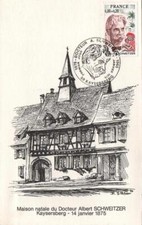 FRANCE 1824 FDC 1er Jour Albert SCHWEITZER Nobel Paix Lambaréné médecin 1975 (5)