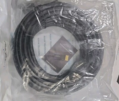  KabelDirekt   Ethernet Cable Cat 8 SF/FTP RJ45   50 ft   black  Sealed Bag