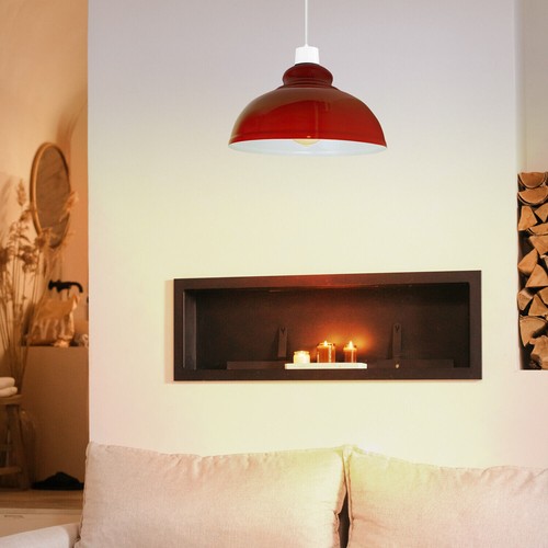 Industrial Ceiling Pendant Light Shades Retro Style Curvy Dome Shape lamp Shade - Picture 5 of 141