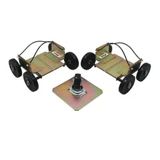 Extreme Max 5800.0203 Power Wheels Drivable Snowmobile Dollies - Wide, Gold