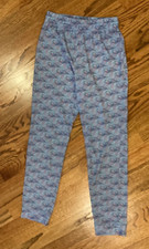 Vineyard Vines Pajama Pants Unisex Youth Sz L 14 Print Whales Beach