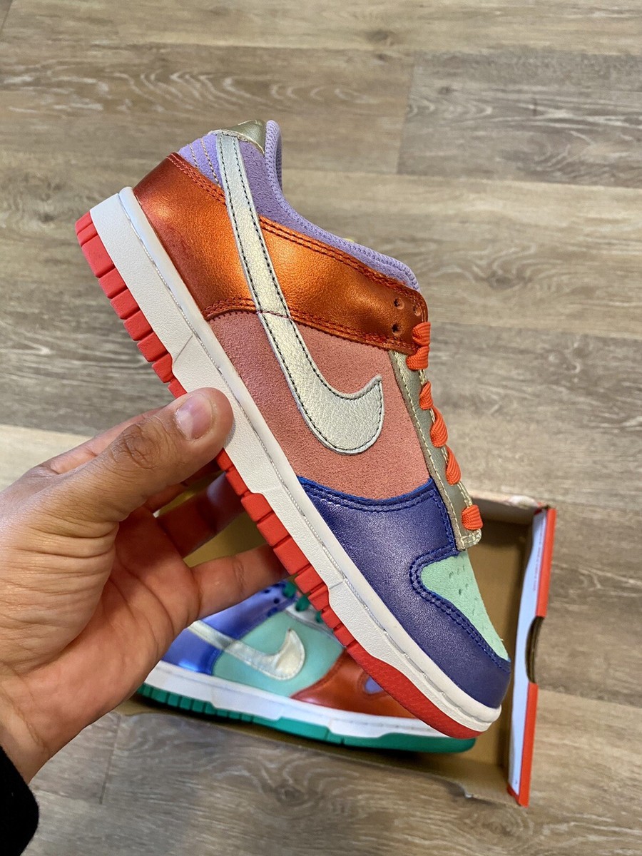 nike dunk sunset pulse on feet