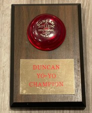 Vintage Duncan Imperial Yo Yo Champion Wall Plaque, 4x6  