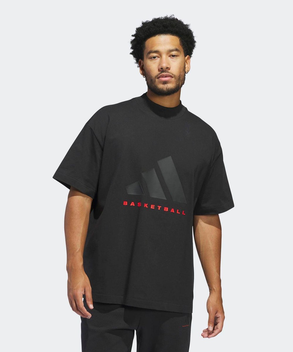 ★★Adairs★★ basketball tee black IW5644 Genuine Adidas Basketball Tee - Black / IW5644 | eBay Australia