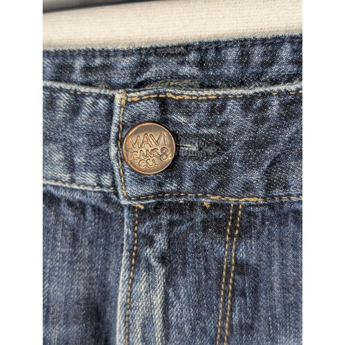 Mavi Matt Relaxed Straight Leg Embroidered Jeans Men's Size 36x36 - Picture 5 of 14