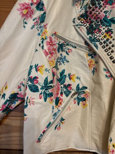 Leather Jacket Painted Size 2X - Picture 3 of 8