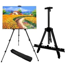 Art Painting Artist Easel Stand, Portable Adjustable Metal Tripod Easels for ...