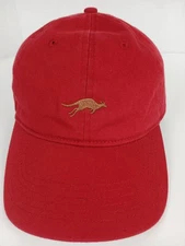 San Diego Zoo Safari Park Red Hat Kangaroo Embroidery Dad Cap Adjustable Cotton