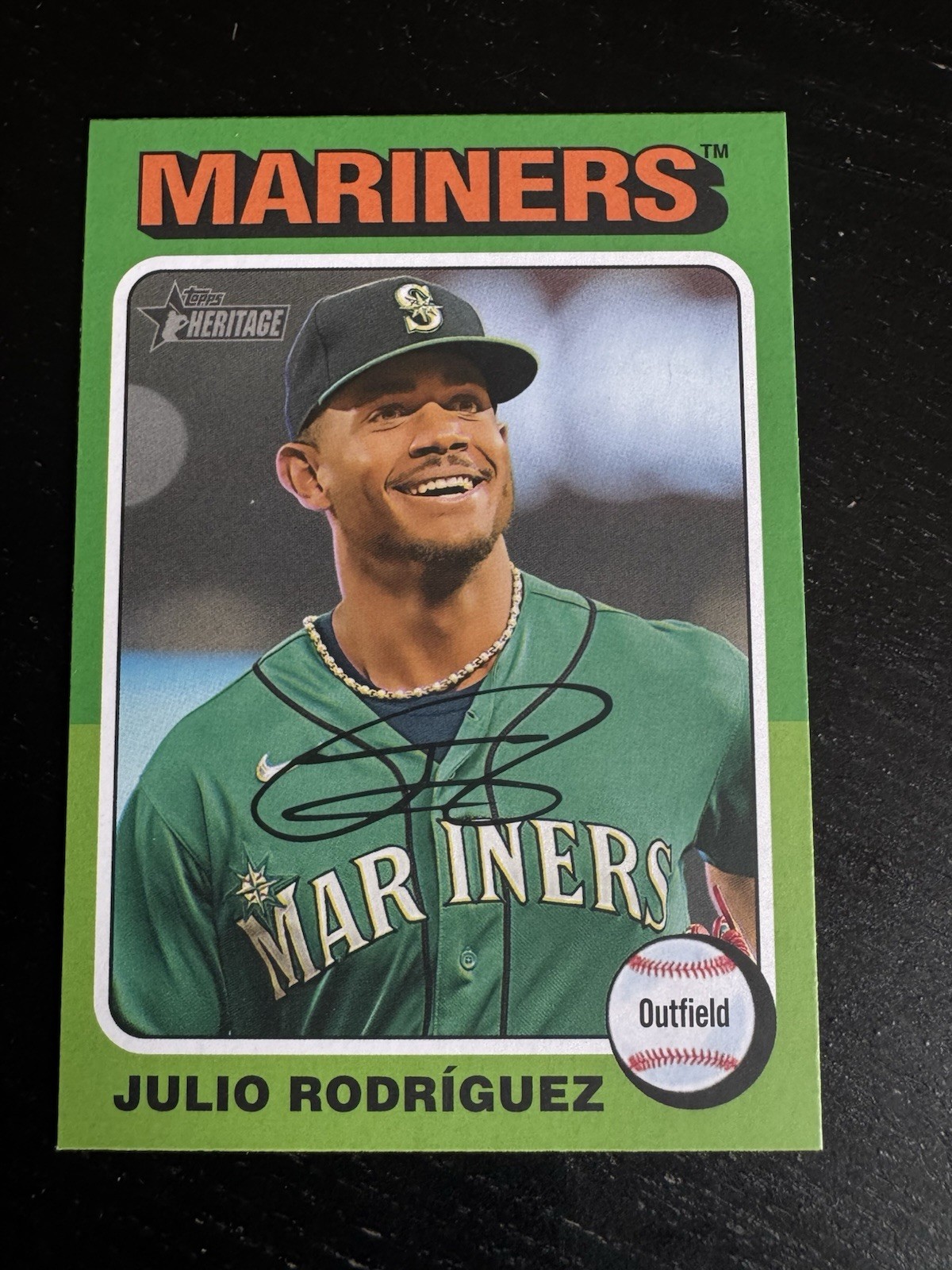 2024 Topps Heritage Julio Rodriguez #286 Image Variation Seattle Mariners SP