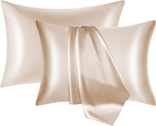 Mulberry Silk Pillowcase 2 Pack for Hair and Skin with Hidden Zipper,Both Sides
