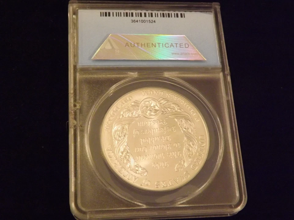2010-W $1 American Disabled Veterans First Release ANACS MS 70 - Image 2 of 2