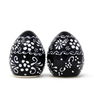 Global Crafts Encantada Handmade Hand-Painted Authentic Mexican Pottery, Salt...