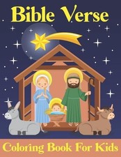 Bible Verse Coloring Book for kids: Bible Verses About Jesus and Large Print vo