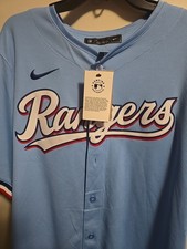 2026 -NEW WITH TAGS AUTHENTIC LARGE TEXAS RANGERS AWAY JERSEY SHARP! 