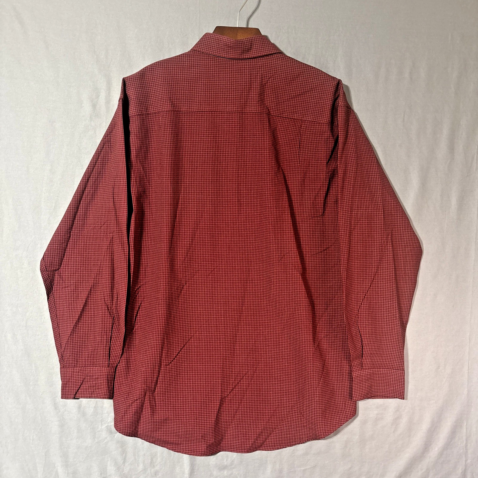 Pendleton Sir Pendleton Men's Medium Red Check 100% Wool L/S Button Down Shirt