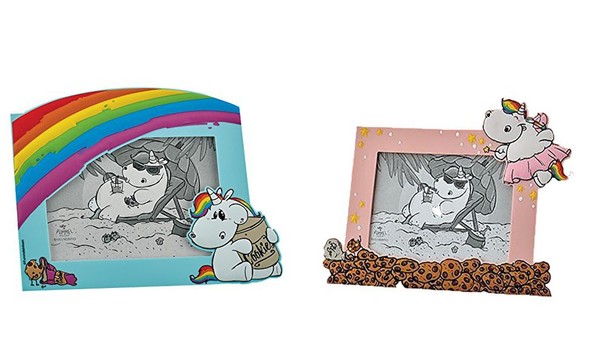 "Pummeleinhorn 2Er Set Bilderrahmen \"Einhorn Mit Keksdose\" + \"Pummelfee\""-image