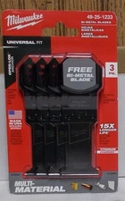 Milwaukee 49-25-1233 Oscillating Multi-Tool Multi-Material Blade Kit - 4-Pack