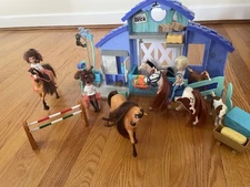 Massive Lot Spirit Riding Free Spirit Barn Playset plus Breyer horses & more