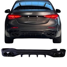 Heckdiffusor für Mercedes C-Klasse W206 schwarz C43 AMG optik