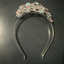 Authentic Disney Cinderella Princess Tiara - Silvertone Headband Crown