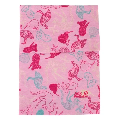 Jack Wolfskin print headgear tube scarf children functional cloth 1907771-7530