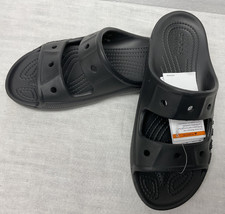 CROCS 207627-001 Unisex-Adults Baya Two-Strap Slide in Black/Black M6/W8