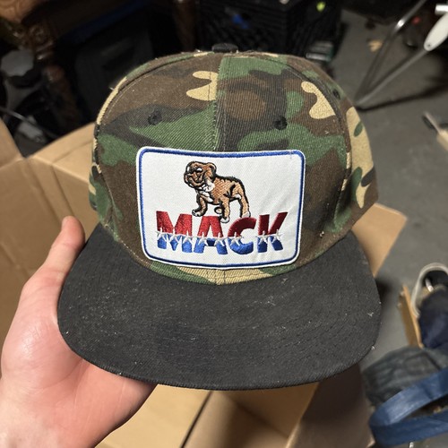 MACK TRUCK Patch On Trucker Hat Snapback Camo