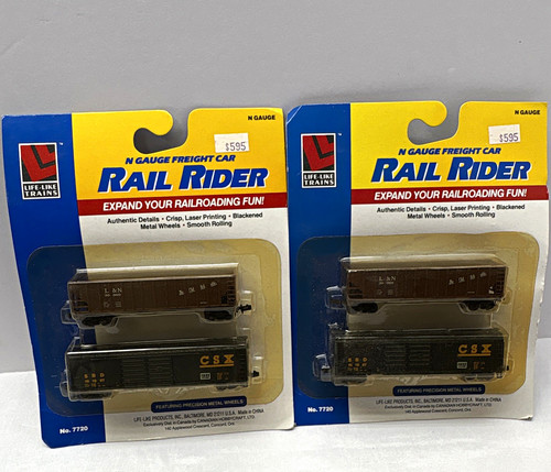 Vagón de carga realista calibre N 7720 CSX/L&N ruedas negras | Condition: New