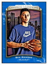 2017 Upper Deck Goodwin Champions #26 Ben Simmons Royal Blue