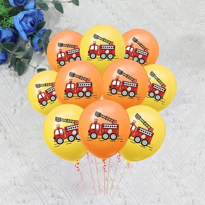  2 PCS Partydekorationen Für Feuerwehrautos Partyzubehör Feuerwehrleute