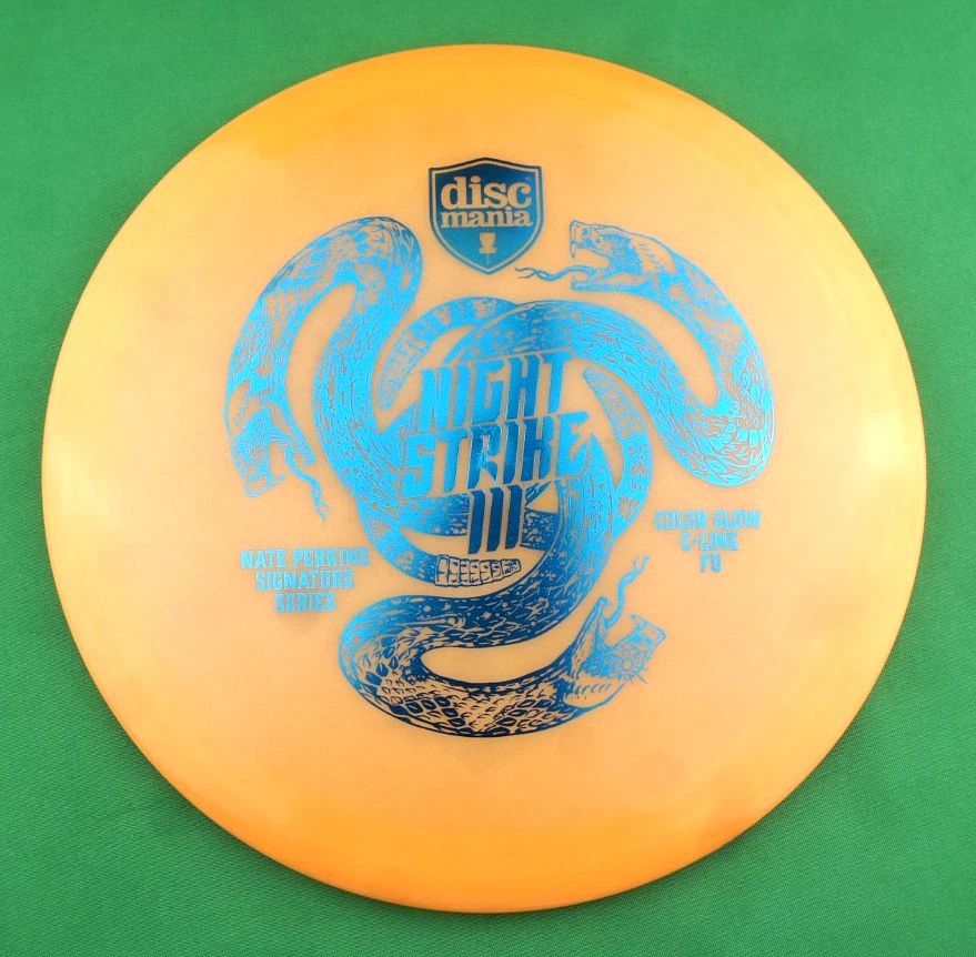 New Disc Mania Night Strike 3 Orange C-Line Glow Nate Perkins Series 168G - Image 3 of 4