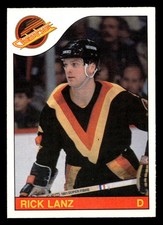 1985-86 O-Pee-Chee #197 Rick Lanz Near Mint+ Canucks OPC