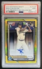 2024 Bowman Draft Braylon Payne Chrome Auto Yellow Refractor 1st #/75 PSA 9