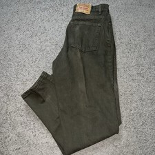 Vintage 1993 90s Levis Made in USA 550 Denim Jeans Olive Green Women  s 30x31