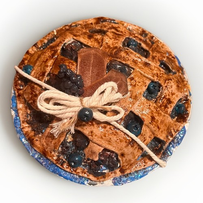 #ad Freshly Faked Home Made Blueberry Pie Faux Foodie Decor Or Gift $25.00