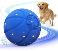Interactive Dog Ball, Automatic Rolling Dog Toys with 3 Play Modes, E-TPU Materi